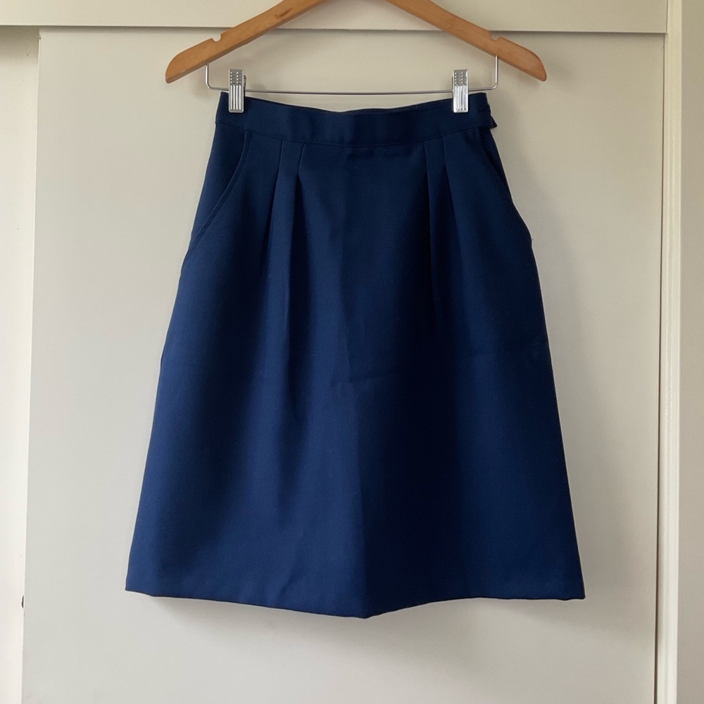 Vintage Blue A Line Skirt